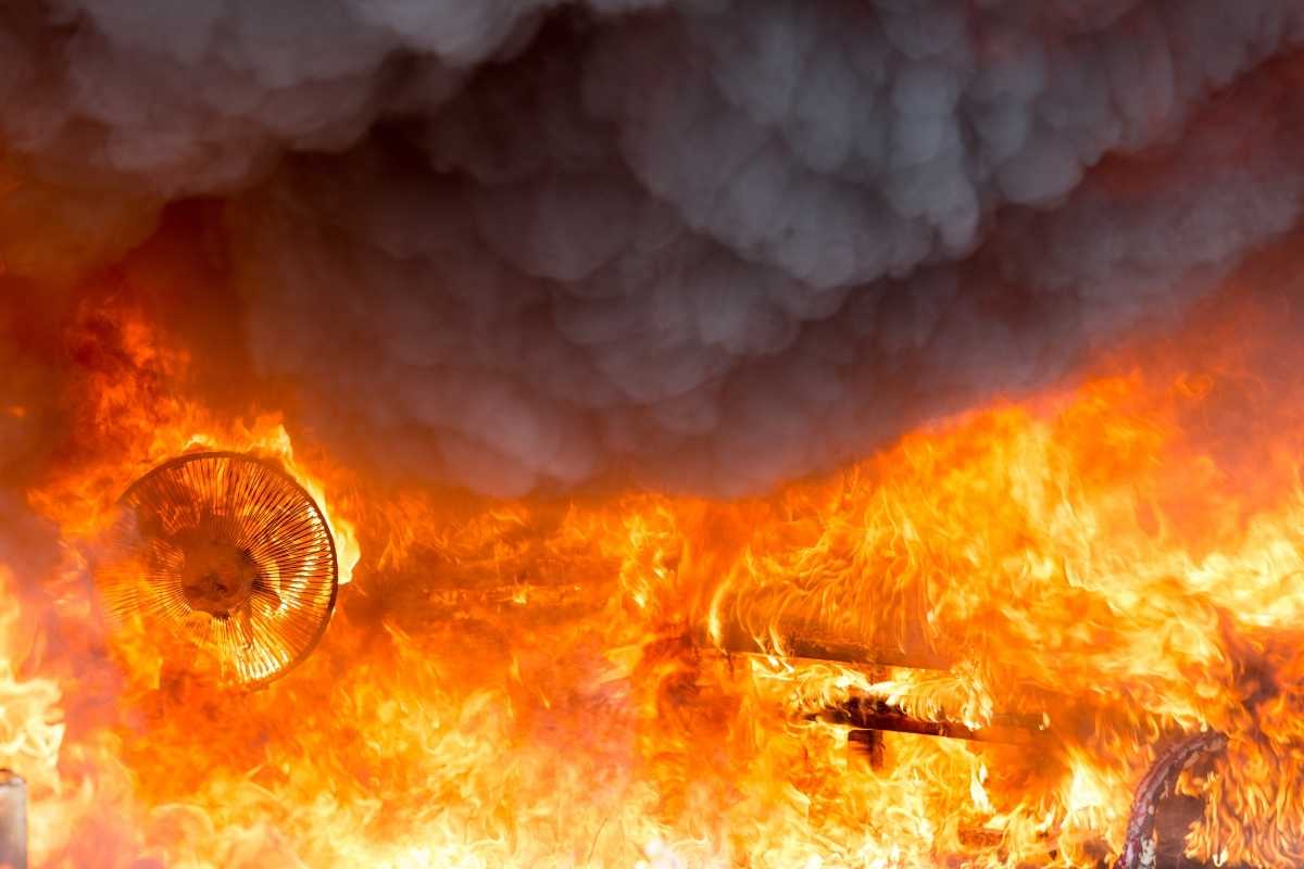 major fire developing