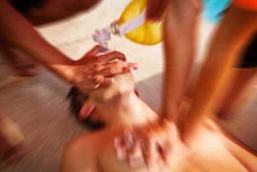 first aiders performing CPR
